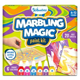 Skillmatics Art & Craft Activity - Marbling Magic Paint Kit, Water Marbling Kit for Kids, Craft Kits & Supplies, DIY Creative Activity, Gifts - Multicolor-3