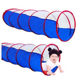 Bunie Foldable 6 Feet Long Tunnel Tent for KidsPack of 1 Multicolor-10