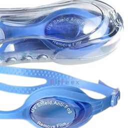BitFeex Swimming Goggles UV Protection Anti Fog Silicone Strap Perfect fitting - (Design & Color May Vary) Pack of 1 image 2