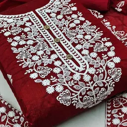 Ishin Embroidered Unstitched Dress Material-picture-17