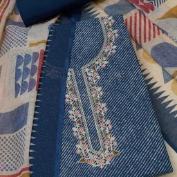 Soch Printed Linen Unstitched Dress Material-image-11