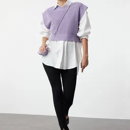 Trendyol Women Crop Sweater Vest-image-91