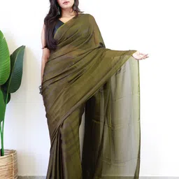 Mitera Striped Ready to Wear Saree-image-58