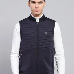 Monte Carlo Men Mock Collar Solid Casual Sporty Jacket-image-28