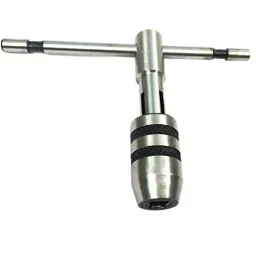 SAMENX Tools T Handle Tap Wrench Set with Solid Collet Jaws Opening Size 1.59 to 3.97 mm, 3.18 to 6.35 mm, 6.35 to 12.7 mm, VC-6BUV-Q76C (Set of 3) image 2