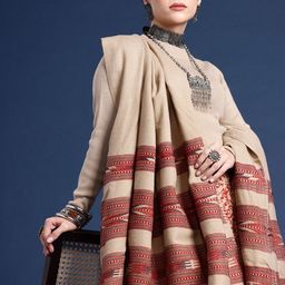 Taavi Geometric Woven Design Kullu Shawl-28