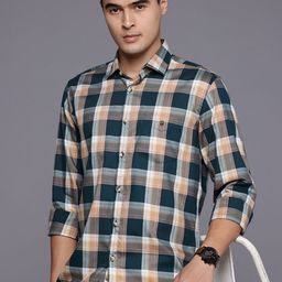 Louis Philippe Sport Slim Fit Checked Pure Cotton Casual Shirt-picture-40