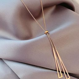 MYKI Rose Gold Plated Stainless Steel Necklace-12