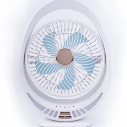 Solisca Powerful rechargeable fan With 3 Speed Airflow | Noiseless portable fan for home Mini Portable 3 Speed mode Build-in Battery Rechargeable-cooling blade USB Fan-13