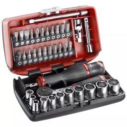 FACOM 6.35 mm (1/4 inch) Square Drive Socket Set 6 Point, R2NANOPB (Set of 31 Pcs)-9