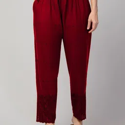 FAMBEE Women Straight Knitted Palazzos-picture-21