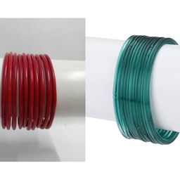 1ST TIME Set Of 22 Red Alloy Bangles-picture-6