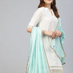 swatika Ethnic Motifs Embroidered Dupatta with Sequinned-7