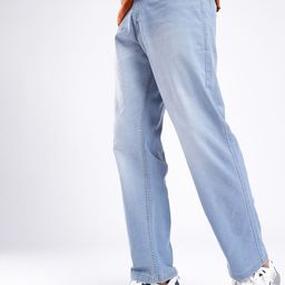glitchez Men Straight Fit Light Fade Stretchable Jeans-picture-6