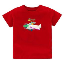 KAVEE Kids Printed Pure Cotton Applique T-shirt-49