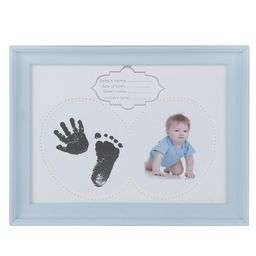 Passion Petals Handprint Footprint Non Toxic Photoframe - Blue-20