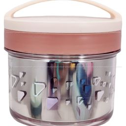 FunBlast Round Shaped Lunch Box Pink-18