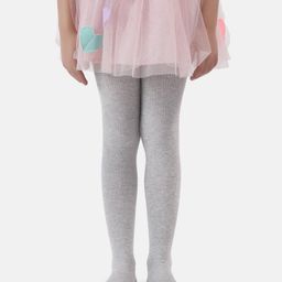 NEXT2SKIN Cotton Solid Pantyhose Stockings - Light Grey-image-44