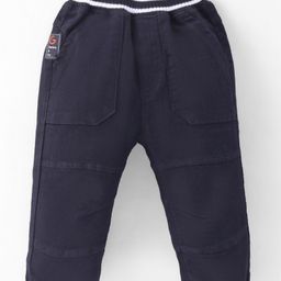 Little Kangaroos Cotton Woven Full Length Comfort Fit Washed Denim Jeans - Black-picture-13