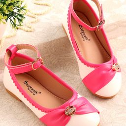 Cute Walk by Babyhug Ballerinas With Buckle Closure - Pink-image-97