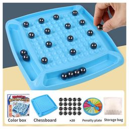 Urbane Chic Magnetic Games for Kids 20 Magnets Balls with 1 Board and Task Wheel Square Chess Board Game Educational Challenging & Fun Toy kids-Multicolor-10