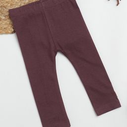 Milou Cotton Solid Bio Washed Pajama - Burgandy-image-41