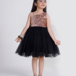 Ministich Sleeveless Sequins Embellished Dress - Black-picture-17