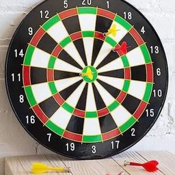 Hop N Play 14 inches Indoor & Outdoor Big Magnetic Dartboard Kit with 6 DartsMulticolour-23
