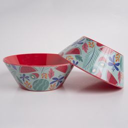 Superware Melamine Kids Snack Bowl 5.5" Kiwi -Red (Set Of 2)-9