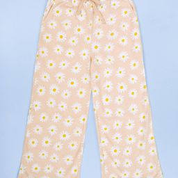 Kiddopanti Cotton Knit Floral Printed Pajama - Peach-image-81