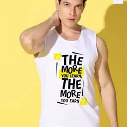 WOOSTRO Pack Of 2 Printed Combed Cotton Gym Vests VWS26(MORE WHITE)(ALONE WHITE)-image-89