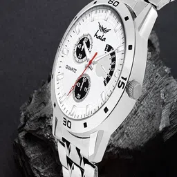 Hala Men Textured Round Foldover Regular Analogue Watch-8185 image 3