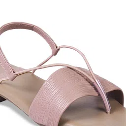 TRYME Women Ethnic Open Toe Flats with Bows image 5