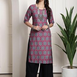 Ethnic basket Women Purple Kurtas-picture-14