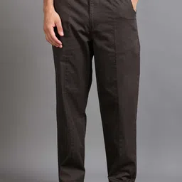 Italian Colony Men Printed Relaxed Chinos Trousers-image-85