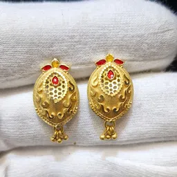 Anshenterpris Gold-Plated Hanging Sui Dhaga Contemporary Studs-picture-20