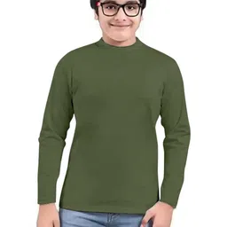 CLOTHIFY Boys Olive Tshirts-image-22