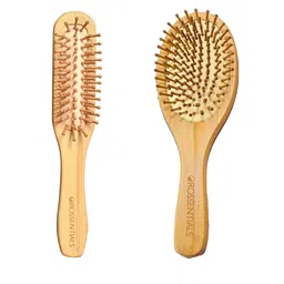 OROSSENTIALS Set Of 2 Wooden Hair Brush-60
