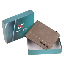 Dezire Crafts Men Brand Logo Textured Formal Card Holder-image-52