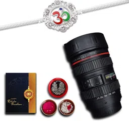 DeoDap Roli Chawal Coin Mug & Greeting Card Rakhi Gift Set-picture-11