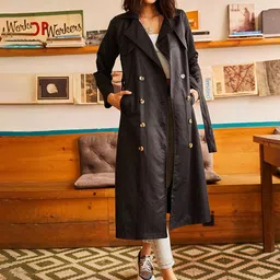 Olalook Notched Lapel Over Coat-41