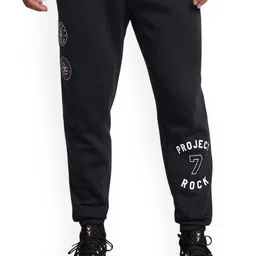 UNDER ARMOUR Project Rock Icon Fleece Men Printed Relaxed Fit Joggers-image-87