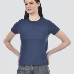 Numero Uno Women Solid Round Neck Cotton T-shirt-image-99