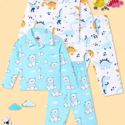 The Mom Store Unisex Kids Printed Night suit-picture-46