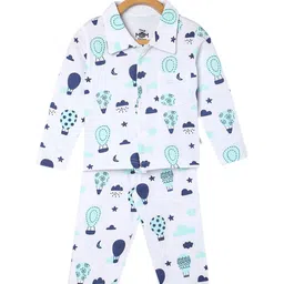 The Mom Store Unisex Kids Printed Night suit-image-63