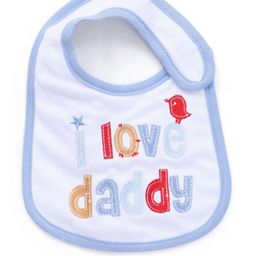 Babyhug Bib Velcro Closure I Love Daddy (Print & Colour May Vary)-20