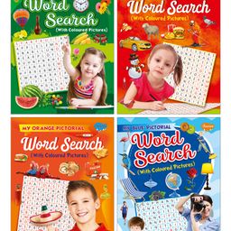 Sawan 4 Pictorial Word Search With Coloured Pictures Book - English-22