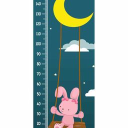 WENS Bunny Themed Removable Height Measurement Wall Sticker - Blue-image-85