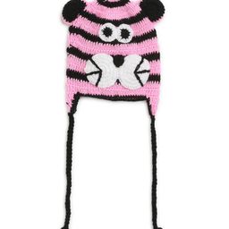 MayRa Knits Striped Crochet Cap - Pink-image-3
