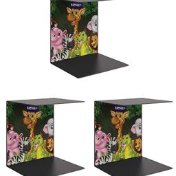 Kuchikoo Kids Book Organiser Set of 3 - Multicolour-10